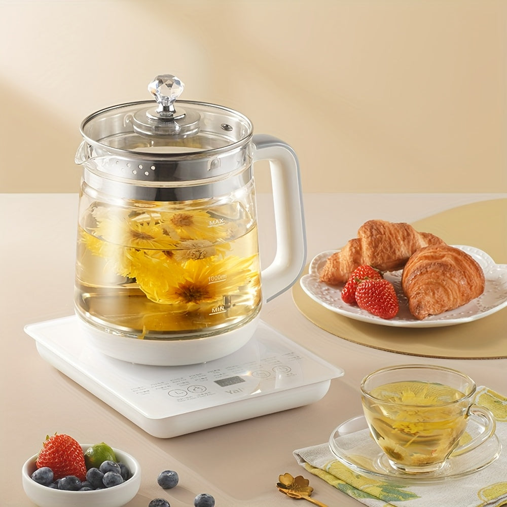 Electric Kettle 1.8L Glass Health Pot with Removable Filter