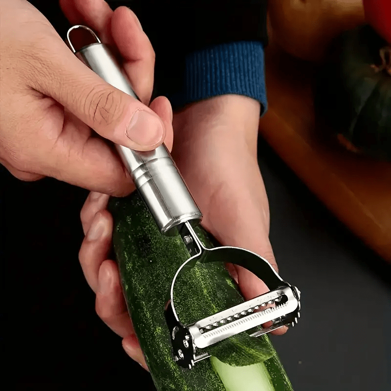 Stainless Steel Multi-Function Vegetable Peeler & Julienne Slicer