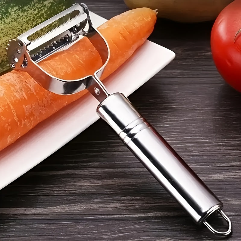 Stainless Steel Multi-Function Vegetable Peeler & Julienne Slicer