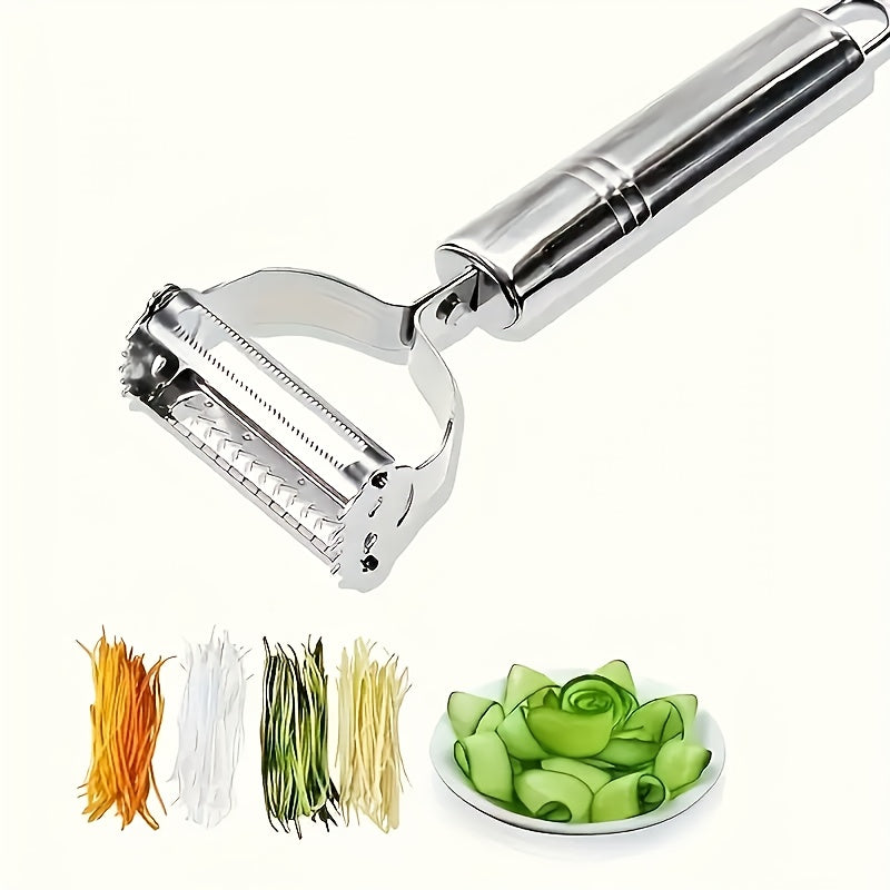 Stainless Steel Multi-Function Vegetable Peeler & Julienne Slicer