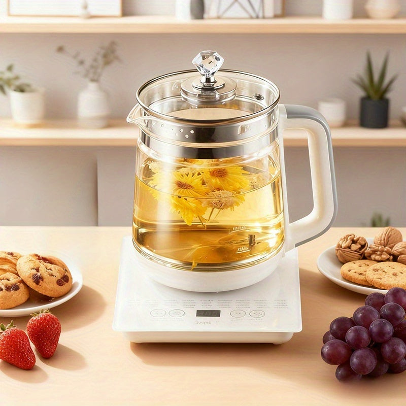Electric Kettle 1.8L Glass Health Pot with Removable Filter