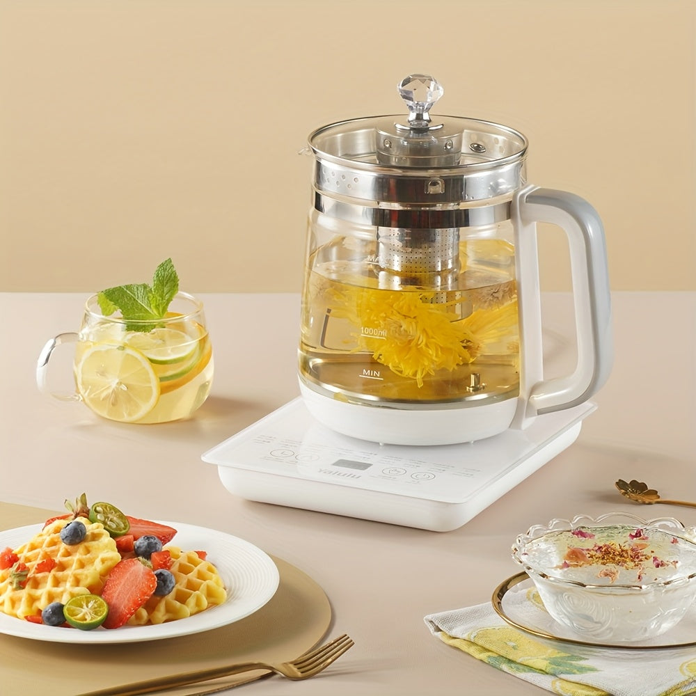 Electric Kettle 1.8L Glass Health Pot with Removable Filter