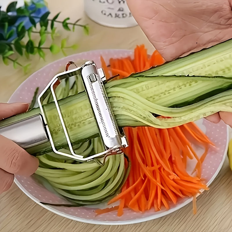 Stainless Steel Multi-Function Vegetable Peeler & Julienne Slicer